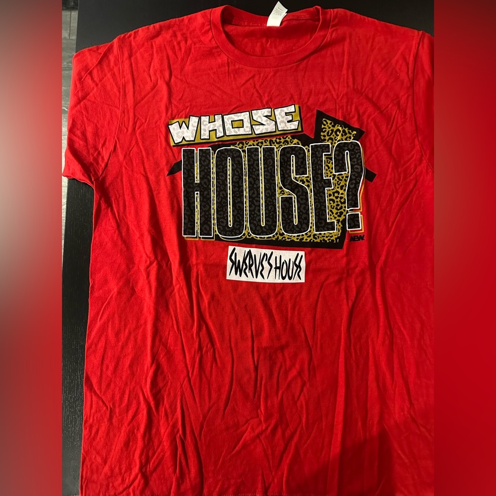 AEW Swerve Strickland Red T-Shirt Size Large